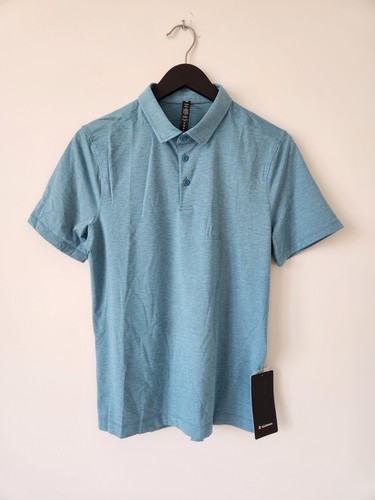 Neu mit Etikett LULULEMON CRHT blau grün türkis Evolution Polo-Top Shirt Herren XXL - Bild 1 von 8