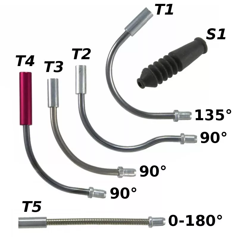 BIKE BRAKE CABLE NOODLE RIGID FLEXIBLE 90 135 BOOT BICYCLE GUIDE PIPE COVER