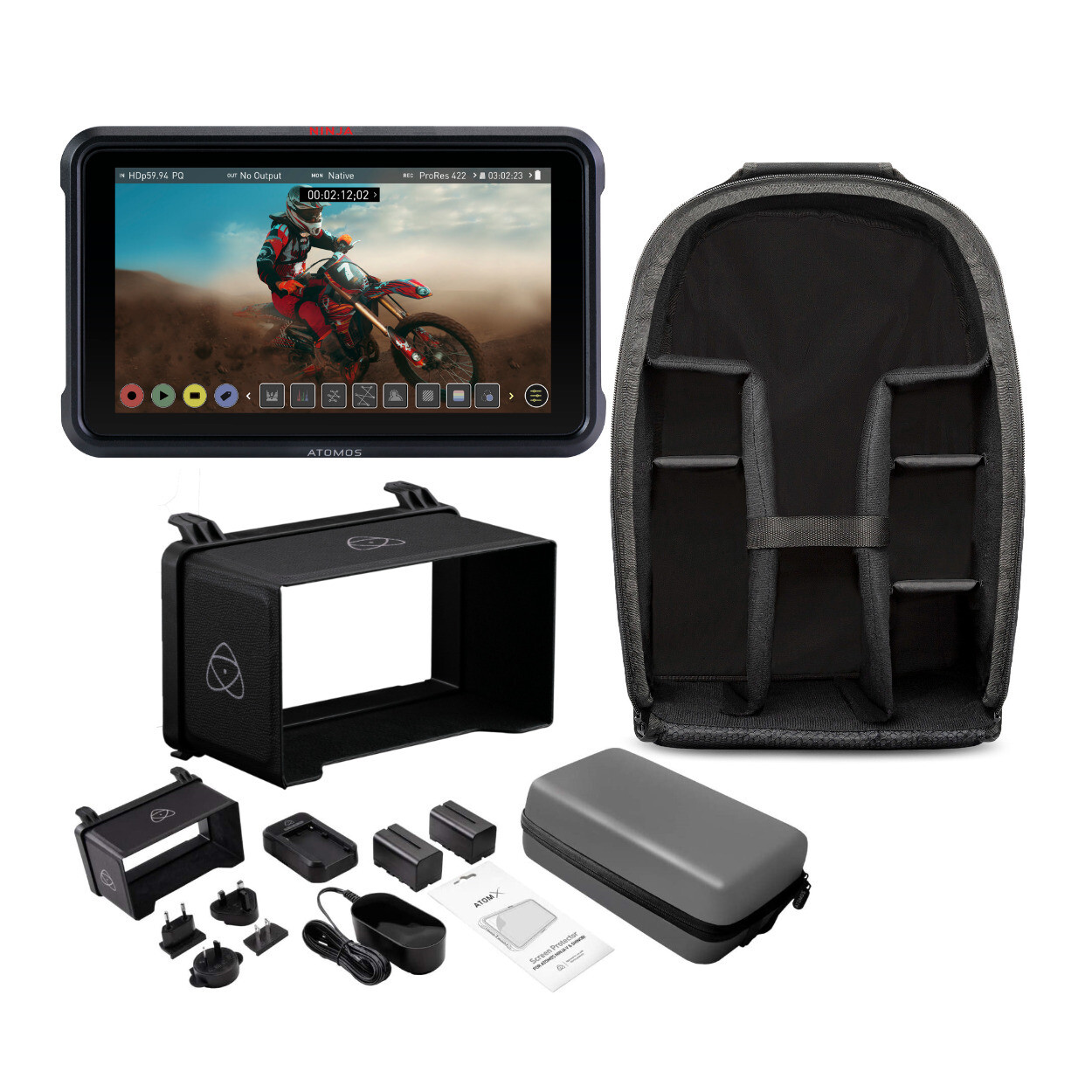 Atomos Ninja V 5 В комплекте с портативным монитором-рекордером с возможностью просмотра при дневном свете в формате HDR