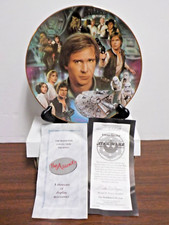 C0801 1997 Colección Hamilton Star Wars "Han Solo (2292A)" Placa y Certificado de Autenticidad y Soporte