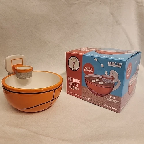 Basketball Mug | The Mug with a Hoop | Ceramic Mug | 15 oz. | Maxi's Creations