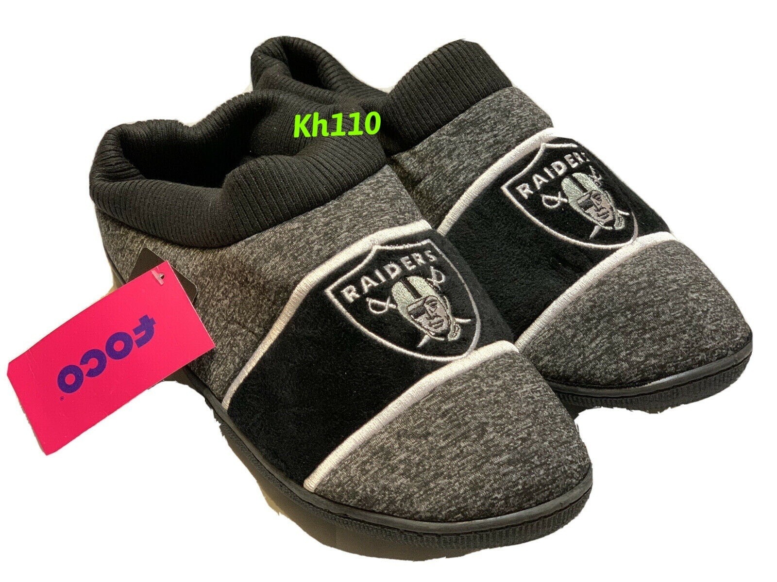 SAOLA Pantofole NFL Las Vegas Raiders grigio coppa solegrey suola coppa