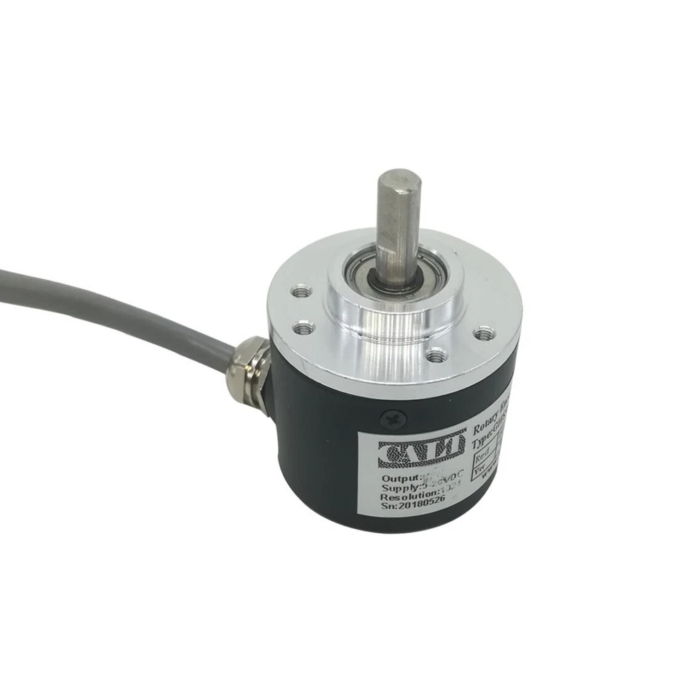 Encoder rotativo incrementale GHS38 calt 5V 1000ppr Sensore 6mm Shaft - Immagine 3 di 4