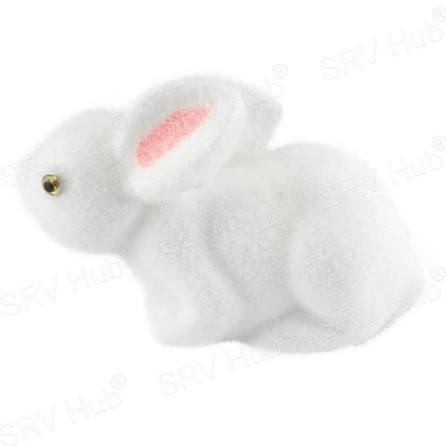 Conejo blanco de espuma de poliespuma de Pascua, conejo artesanal de colocación, adornos de jardín al aire libre - Imagen 35 de 37
