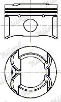 NÜRal Kolben FüR Peugeot 207 CC Wd_ 1.6 16V 308 SW I 4E_ 4H_ Cu_ Mini Mini R56-image