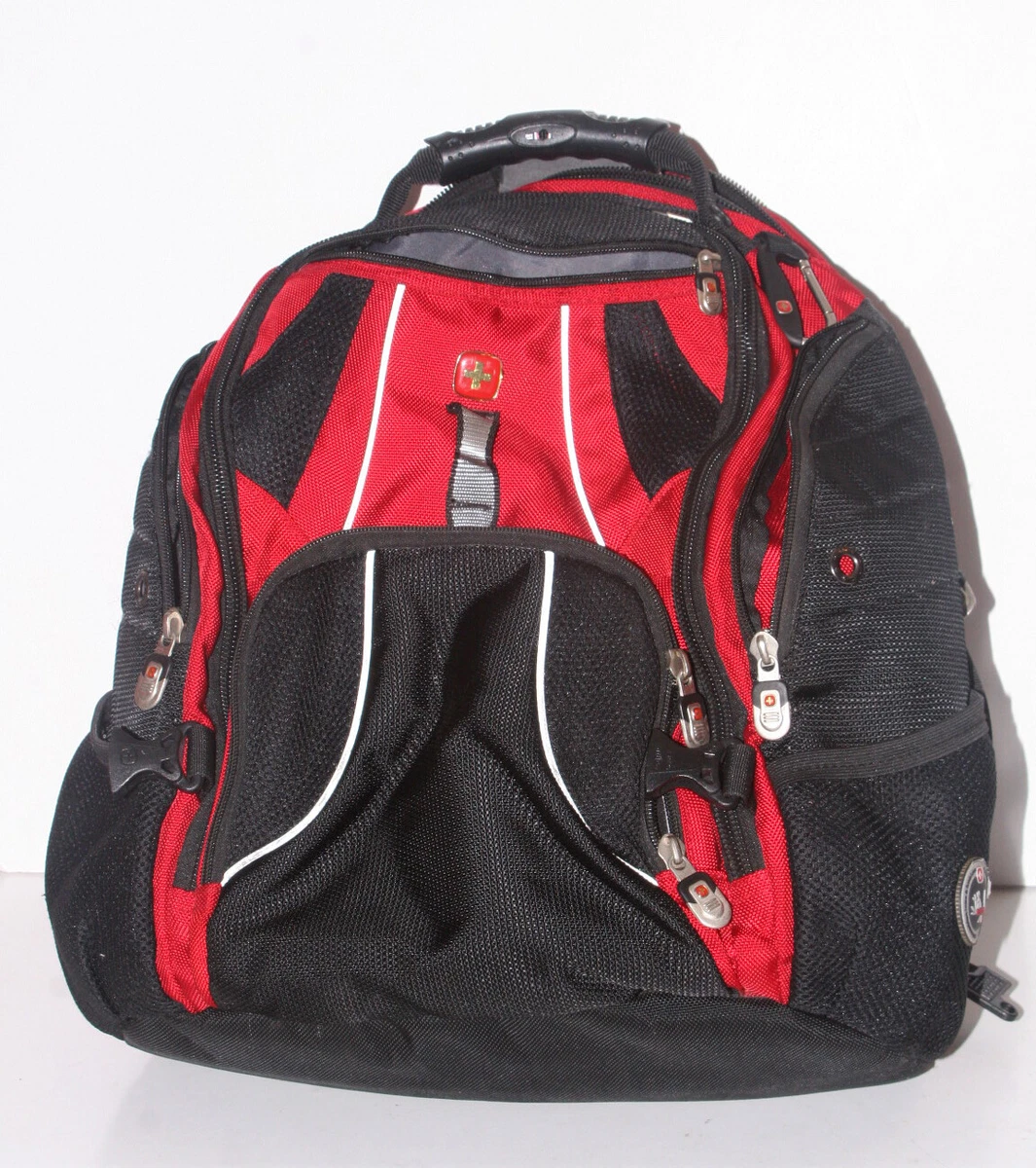 SwissGear by Wenger Backpack AirFlow MultiFunction Laptop Bag Black Red