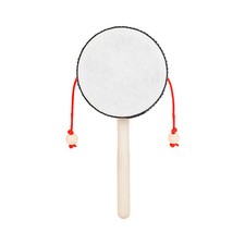4-inch Rattle-drum Wooden Shaking Drum Rattle Drum Hand Shaking Drum M0O1