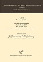 Determinanten Der Nachfrage Nach Verkehrsleistungen Manfred Zachcial