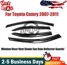 4x For Toyota Camry 2007-2011 Window Visor Vent Shade Sun Rain Deflector Guards