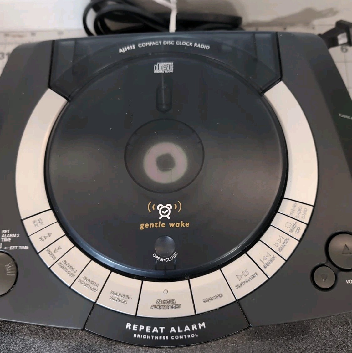 ビンテージPhilips Michael Graves FM AMラジオ 時計 Michael Graves Dual Alarm Clock Radio for Philips Black