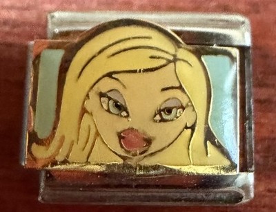#1/3 BRATZ ''CLOE''  ANGEL  Face ORIGINAL Italia CHARM Collection single Link 9mm