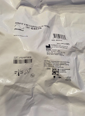 Resmed Airfit F40 Medium Quiet Cushion Full Face Replacement NEW Factory Sealed