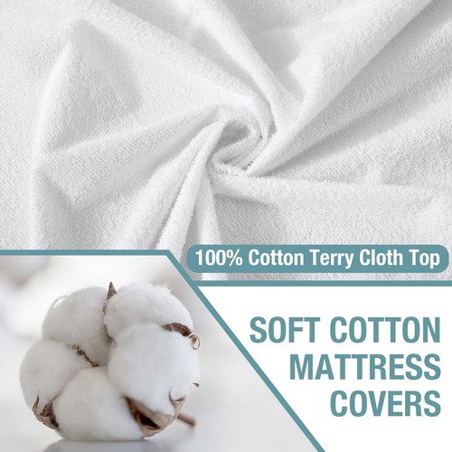 Queen Waterproof Mattress Protector,Pee and Liquid Proof Cover for Pets, Elde... - Picture 2 of 7