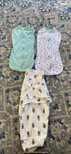baby boys 3x spring/summer swaddles/sleep bag