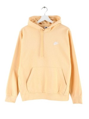 Nike Basic Hoodie Salmon/Yellow S Mens