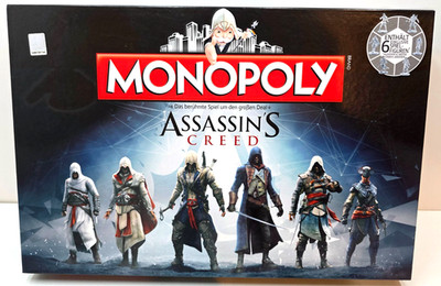 Monopoly Assassins Creed Edition - Brettspiel / Gesellschaftsspiel - NEUWARE
