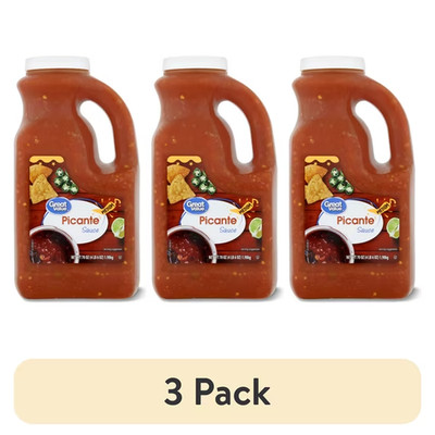 Great Value Medium Picante Sauce 70 oz, 3 Pack | Salsa Dip & Mexican-Style Sauce