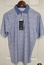 BOSTON SCOTT - Light Blue/White Golf Polo - Men's Size M (BRAND NEW W/TAGS!!)