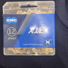 KMC X12 12-Speed Ti-N Gold 126L Chain with Quick-Link