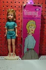 Vintage 1962 Ideal 12" Blonde Tammy Doll with stand, Hairpins & Original outfit