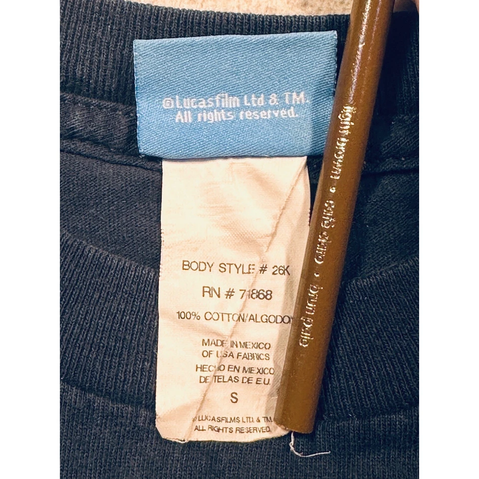 Vintage Y2K Kids Star Wars Long Sleeve T-Shirt Black Graphic Tee Size S - Image 4 of 4