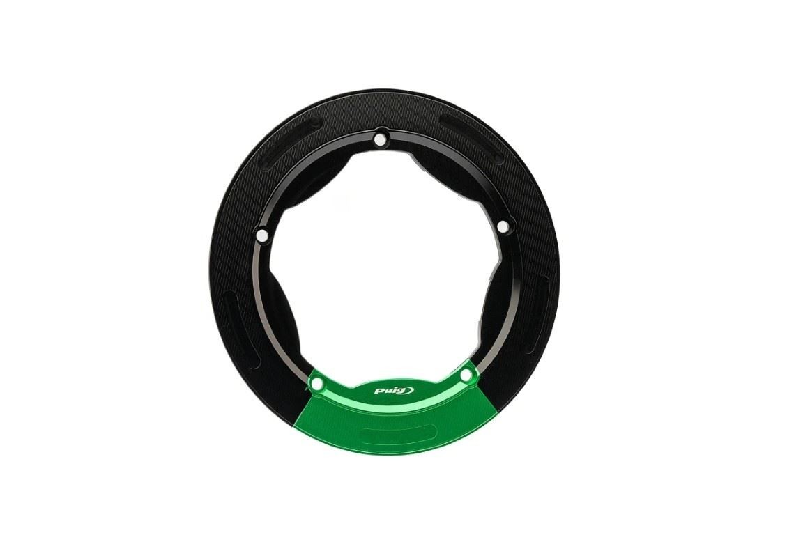 Puig Green Shaft Ring Trim - 2 Piece Kit Yamaha TMAX 560 Tech MAX 2020-2026