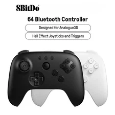 8BitDo 64 Bluetooth Gaming Controller for Analogue 3D, Switch, Switch 2, Windows