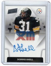 Donnie Shell 2022 Panini Super Bowl XIII Signatures Auto Pittsburgh Steelers HOF