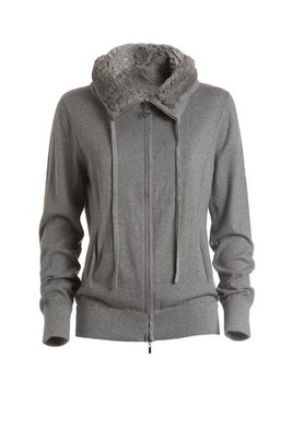 Deha Womens Sweatshirt Soft Fleece Grey