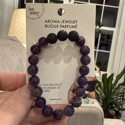 Signature Bead Landing Aroma Jewelry Stretch Scented Lava Bracelet NEW