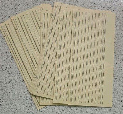 IBM Vintage Punch Cards (Type 5081) UNUSED Lot of 18