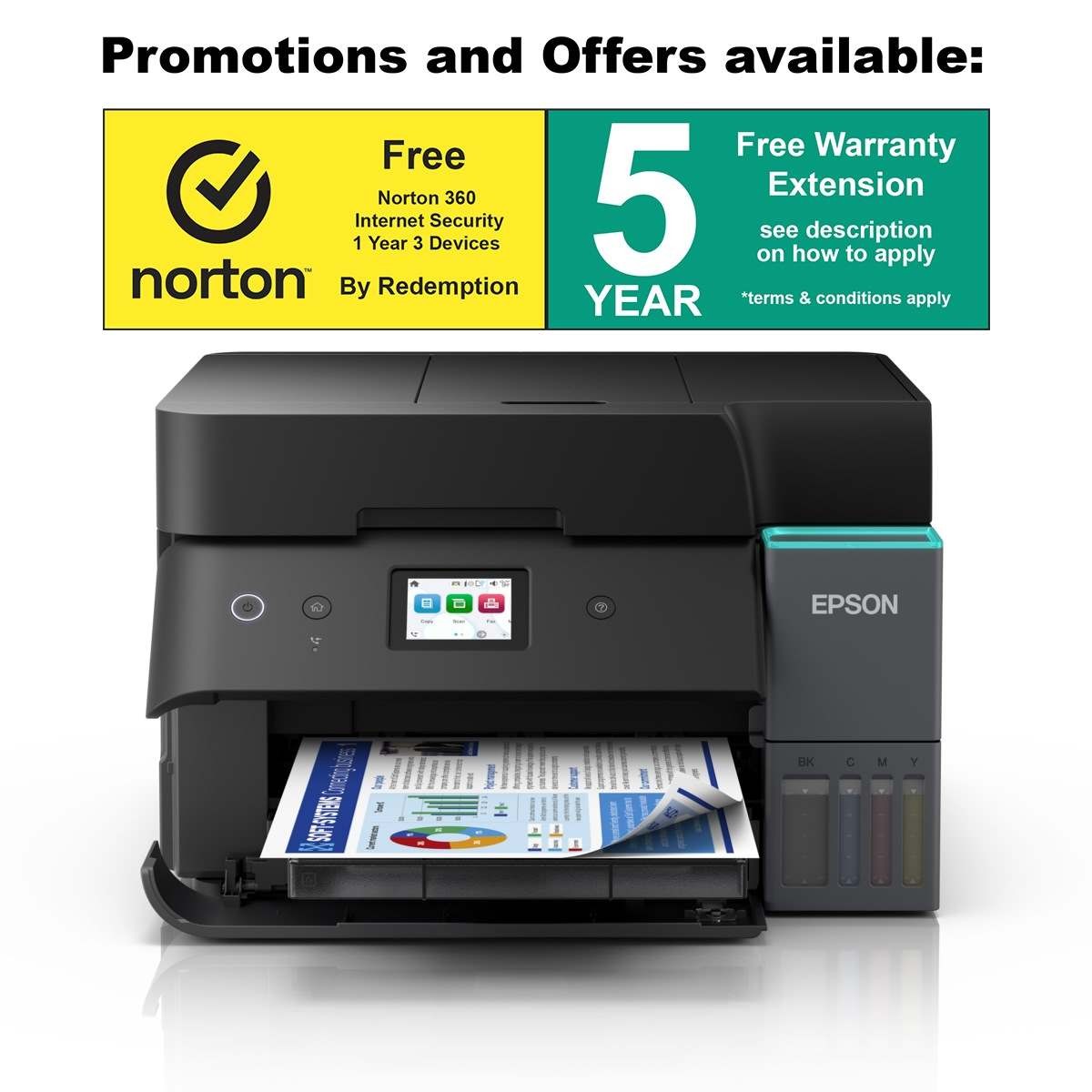 Epson EcoTank ET-4950 Inkjet Printer Multifunction Scan Copy