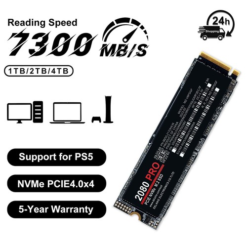 2080 PRO 1/2/4TB Solid State Drive High Transfer Speed PCIe 4.0 SSD Practical - Bild 4 von 16