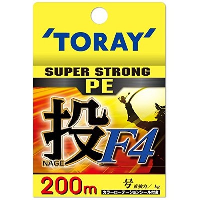 TORAY Line Super Strong PE projecting F4 200 meters 1.5 No. 4 colors 15lb