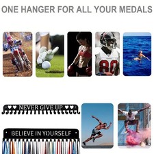 Medal Display Rack Metal Medal Hanger Holder Organizer Wall Mounted