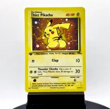 Pokémon – Thicc Pikachu Parody Card (Unofficial Collectible)