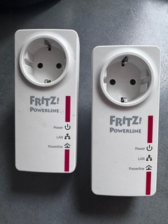 2x AVM FRITZ!Powerline 520E LAN Powerlan Steckdosen Netzwerkadapter Powerline