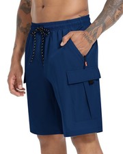 Men's Cargo Shorts Quick Dry Lightweight Stretch Hiking Shorts for Men with 5...