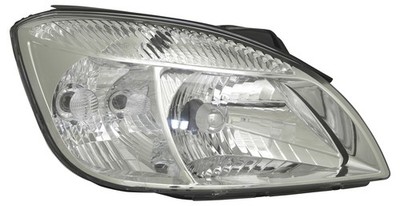 Scheinwerfer für Kia Rio 2 JB 05-09 rechts H4 Chrom + LWR Stellmotor II 2005 - 2