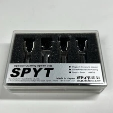 Oyaide SPYT Spade Lug Silver + Palladium Plated Copper Y Lug Set of 4 New Sealed