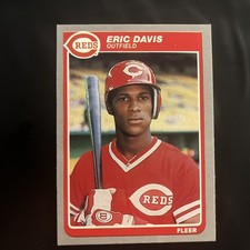 1985 Fleer Set-Break #533 Eric Davis RC NM-MT