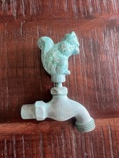NOS Vintage Brass Garden Woodland Squirrel Water Faucet Spigot Handle 