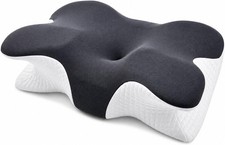 Cervical Neck Pillow for Pain Relief Memory Foam Contour Relief Side/Back Sleep
