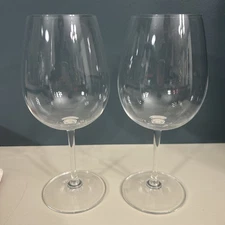 Waterford Marquis Set of 2 Red Wine Glasses 8.5”  18oz Crystal Wine Glasses