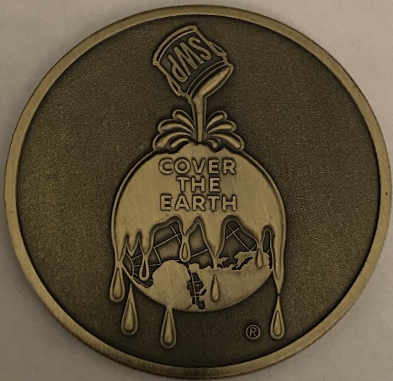 Sherwin Williams SWP Cover The Earth 2013 Protective Marine Sales Meeting Coin