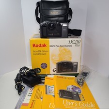 Kodak DC210 Plus Digital Camera w/ AC Adapter & 8 MB CF Card – Tested & Working 