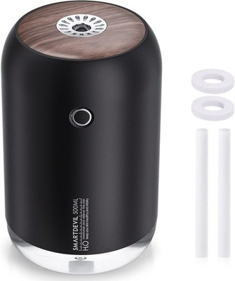 Tragbarer 500ml Mini Luftbefeuchter USB Schreibtisch Schlafzimmer Büro leise 2 Nebel LED Licht