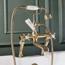 Milano Elizabeth Traditional Bath Shower Mixer Tap – Brushed Gold