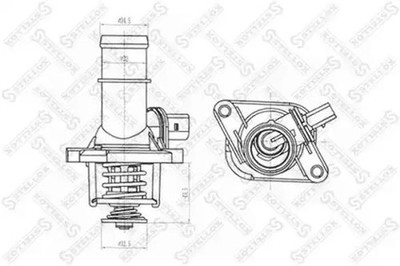STELLOX Thermostat Kühlmittel für VW Golf IV Audi A3 Octavia I Combi 1J1 1.6
