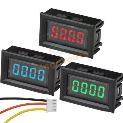 DC 5 12 V 0.56'' 4-digit LED Digital Dual-Range Voltage Meter 0 100 V / 100 3800V